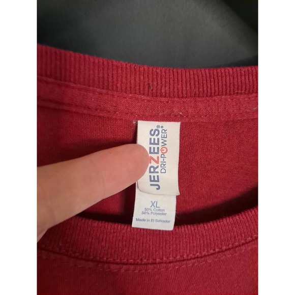 Jerzees Ursinus College Red Tee Size XL - Picture 2 of 3